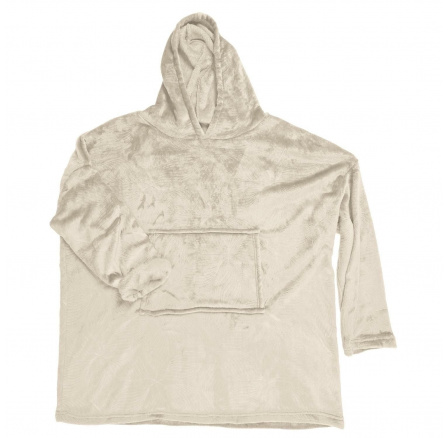 Béžová plyšová mikina / snuddie Béžová plyšová mikina / snuddie