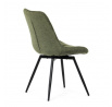 Jídelní židle, zelená, látka, HC-T1130 GRN2