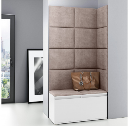 Předsíňová stěna EMI 2, Trinity 05/Bílá Předsíňová stěna EMI 2, Trinity 05/Bílá