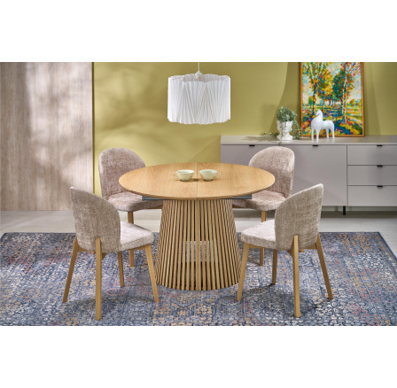 FARGO rozkládací stůl, deska - přírodní, nohy - přírodní (2ks=1ks)