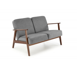 Pohovka MILANO 2S, Šedý Castel 93/Tmavý Ořech