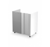 Kuchyňská rohová dolní skříňka VENTO DKN-100/82, Bílá/Světle šedá