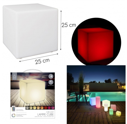 Stojací lampa Colorfull Cube 25cm