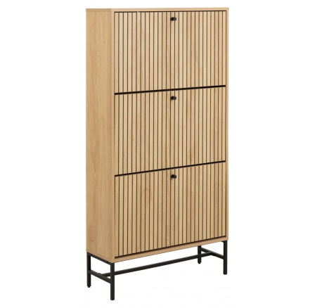 Skříňka na boty Albany 3 čela dub přírodní