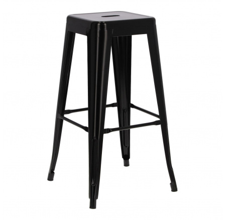 Barová židle Paris 75 cm. černý insp. Tolix