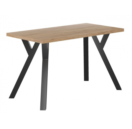 SLEVA EXPO -10% do 14.08 ! Stůl dub zlatý craft + nohy Y 67x128 STB-FXJG / Y