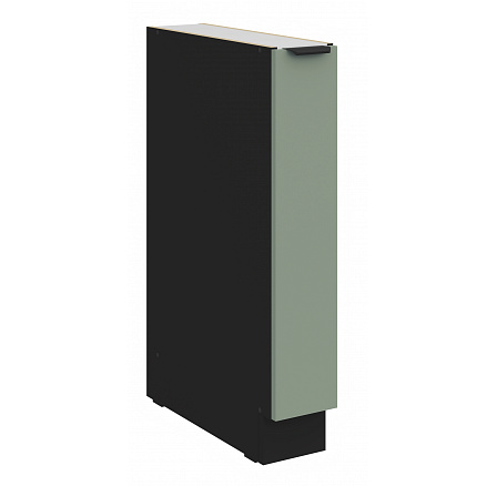 Dolní skříňka ARIA - 15 D CARGO BB, Černá/Aquamarine