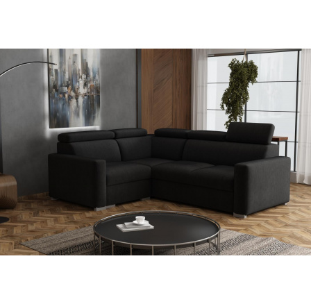 Sedací souprava Petrit III levá Kronos černá Sedací souprava Petrit III levá Kronos černá