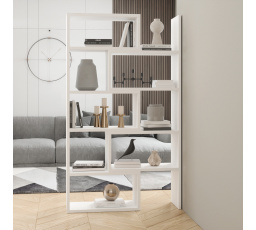 Regál KARMELO Bílý+Bílý