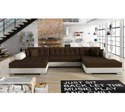 Sedací souprava ve tvaru U VENTO, Sawana 16/Soft 33