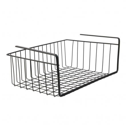Závěsný koš pod polici M černý