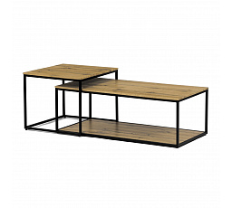 Konferenční stolek 100x50x35cm, mdf, divoký dub, CT-X7123 OAK