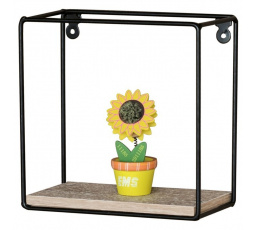 Polička, kov, hnědá, P-061 OAK