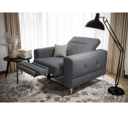 Křeslo MALIBU , relax - šedá