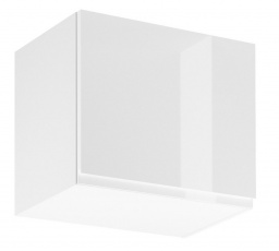 Kuchyňská horní skřínka ASPEN G50K, Bílá/Bílý lesk