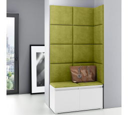 Předsíňová stěna EMI 2, Trinity 12/Bílá