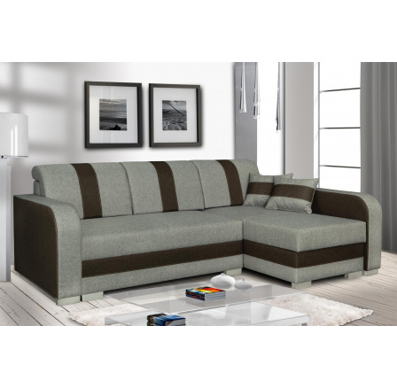 Rohová sedací souprava Costa P béžová/hnědá