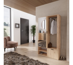 Šatní skříň MILO, dub artisan