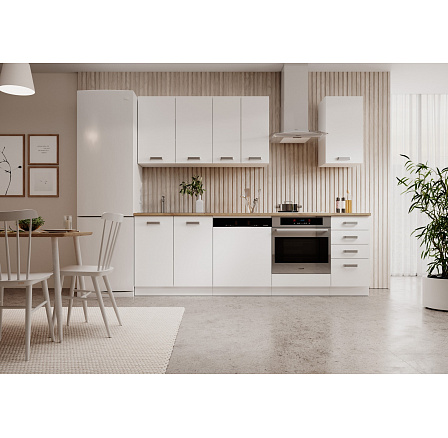 Kuchyňský nábytek BUBBLE 240 Bílý + Dub Lancelot Kuchyňský nábytek BUBBLE 240 Bílý + Dub Lancelot