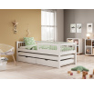 Dětská postel Orio 180 x 80 s matrací Bílá+Bílá