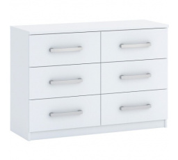Komoda MORTY 6S, Bílá