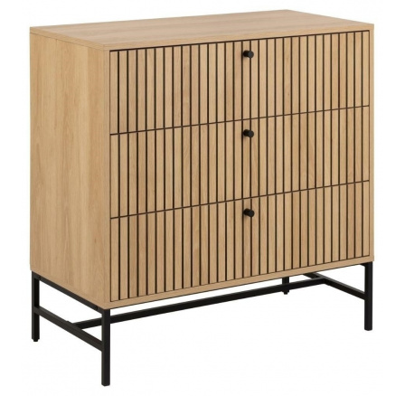 Komoda Albany 3 zásuvky dub přírodní