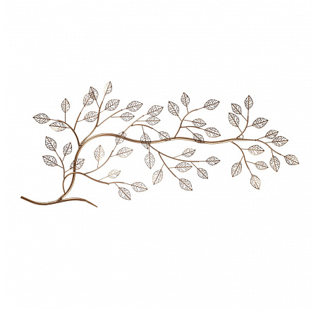 Nástěnná dekorace - strom kovový, zlatý