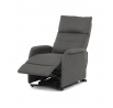 Polohovací křeslo, elektrické kabelové ovládání, šedá, látka, TV-5482 GREY2