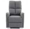 Polohovací křeslo, elektrické zabudované ovládání, šedá, látka, TV-929 GREY2