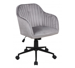 Otočná židle velvet šedá FB1-FX