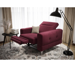 Křeslo MALIBU , relax - vínová