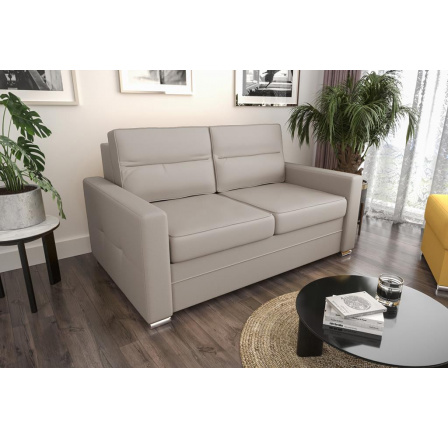 Sofa ARTE II přírodní kůže 150 cm - Kůže ecru