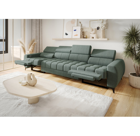 Sofa PORTO IV , relax 331 cm - tyrkysová