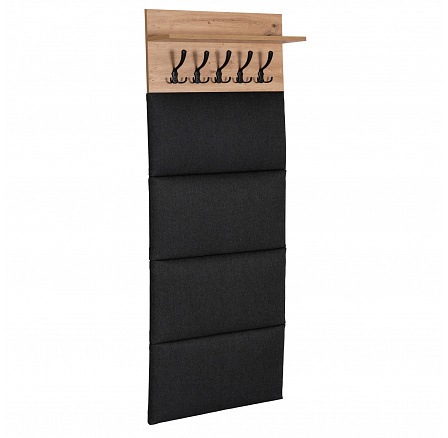 Nástěnný věšák VENORNA 60 cm Dub Artisan/Grafit