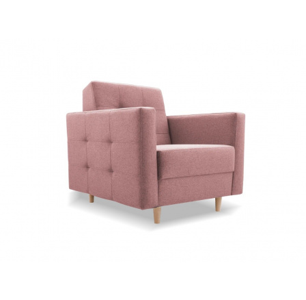 Křeslo GODIVO Růžové, Norn 52