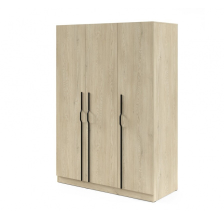 Skříň BRAGA 2 Dub cremona s kovovými madly