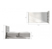 Postel - boxspring ASTER 90x200 cm, Monolith 63 i lemy postele