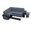 Rohová sedací souprava Wiki P černá