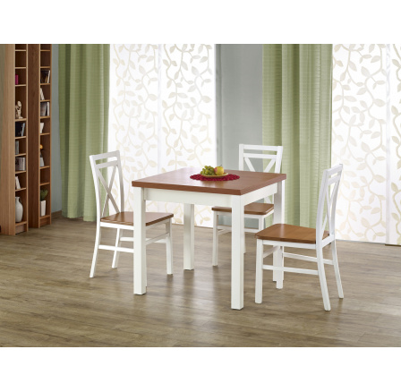 Jídelní stůl GRACJAN, olše/bílá Jídelní stůl GRACJAN, olše/bílá