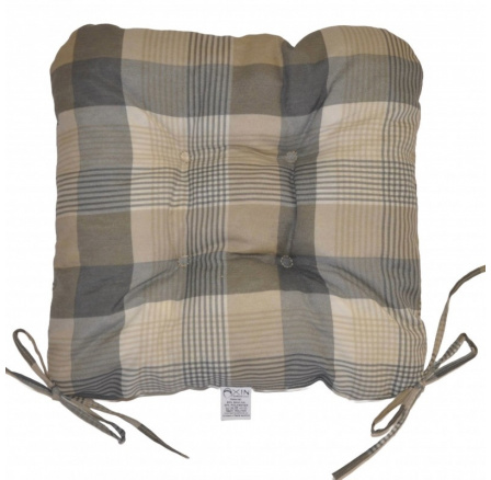 Sedák UNI motiv UNIKO šedá kostka