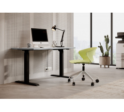 Stůl s nastavitelnou výškou MALLO Černý+Artisan