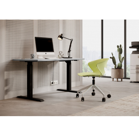 Stůl s nastavitelnou výškou MALLO Černý+Artisan