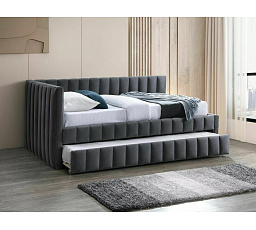 Postel s přistýlkou ALFIE VELVET, Šedý Bluvel 14