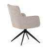 Jídelní židle, béžová, látka, DCH-P3170 LAN2