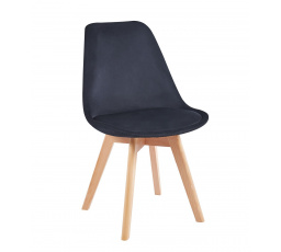 Židle velvet černá PC-010-V