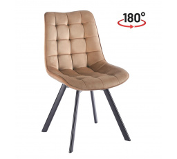 Židle velvet cappuccino KO265-FXJG