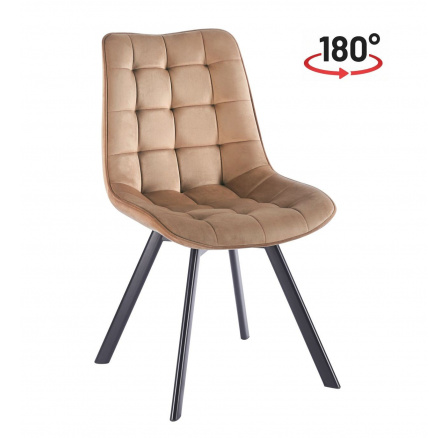 Židle velvet cappuccino KO265-FXJG