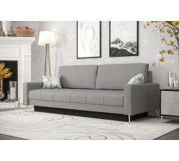 Sofa kožená PIANO DL - Šedá kůže