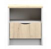 Noční stolek - JOY I 22, Bílá/Dub Artisan