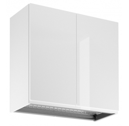 Kuchyňská horní skřínka ASPEN G80C, Bílá/Bílý lesk Kuchyňská horní skřínka ASPEN G80C, Bílá/Bílý lesk